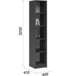 Стеллаж «Чикаго» 40 Антрацит — изображение 3