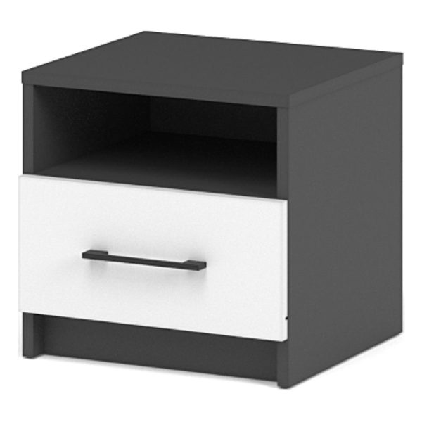 Тумба «Чикаго» (2 шт) Антрацит/Белый — изображение 2