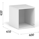 Антресоль «Чикаго» 1д, белая — изображение 3