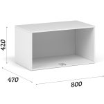 Антресоль «Чикаго» 2д, белая — изображение 3