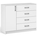 Комод «Чикаго» 1д4ящ, белый — изображение 2