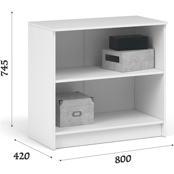 Комод «Чикаго» 2д, белый — изображение 3
