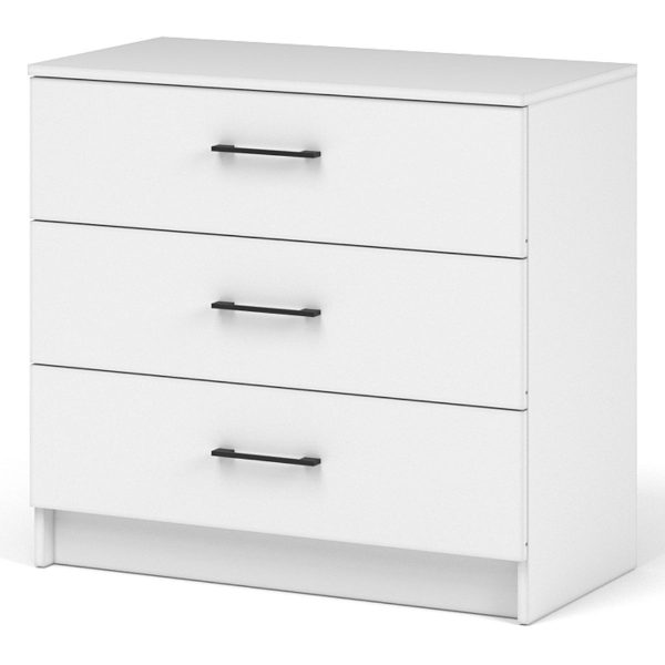Комод «Чикаго» 3ящ, белый — изображение 2