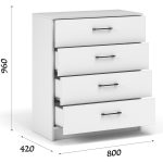 Спальня «Чикаго» 2д Вайт, белый — изображение 4