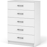 Комод «Чикаго» 5ящ, белый — изображение 2