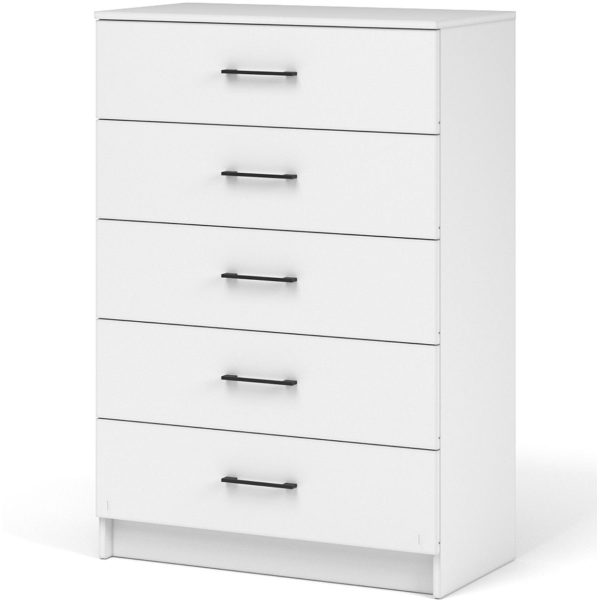 Комод «Чикаго» 5ящ, белый — изображение 2