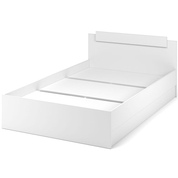 Кровать «Чикаго» 120 настил ЛДСП, белый — изображение 3