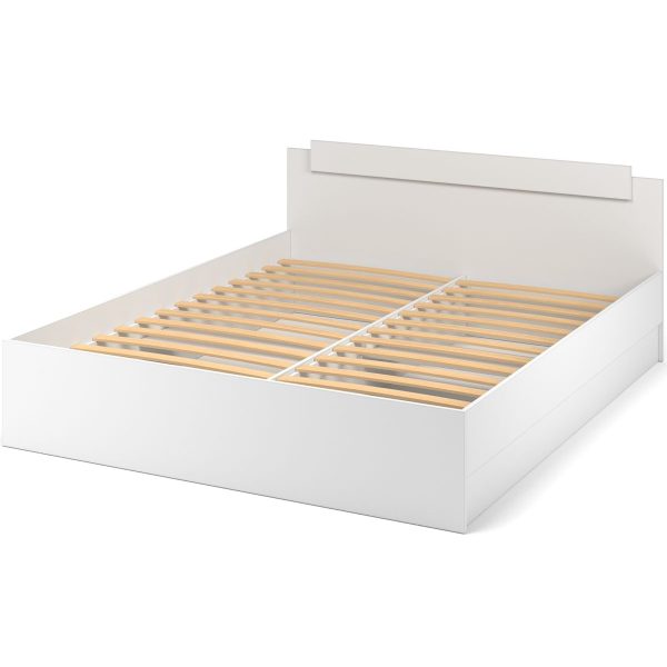 Кровать «Чикаго» 160 с ламелями, белый — изображение 3