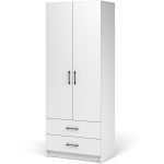 Шкаф «Чикаго» 2д2ящ, белый — изображение 2