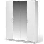 Шкаф «Чикаго» 4д (с зеркалами) MAX, белый — изображение 2