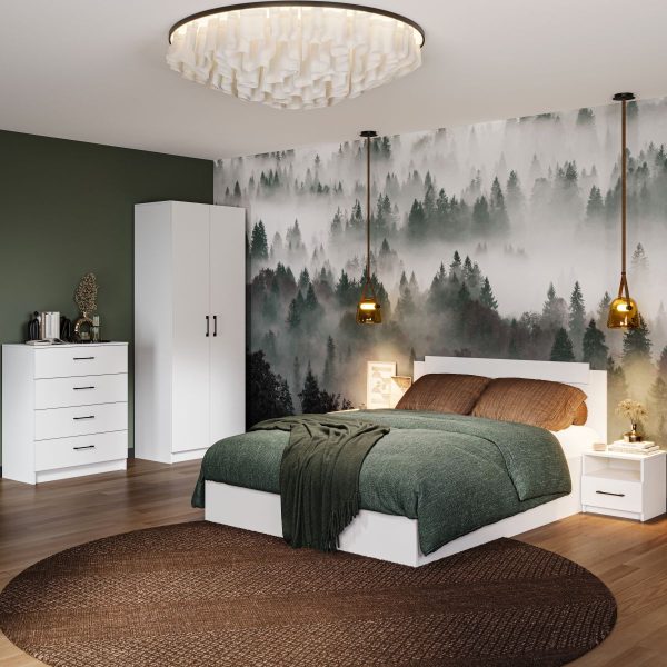 Комод «Чикаго» 4ящ, белый — изображение 4