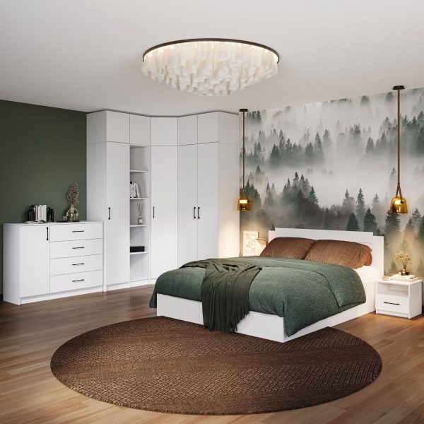 Антресоль «Чикаго» 1д, белая — изображение 5