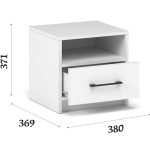 Тумба «Чикаго» (2 шт), белая — изображение 3