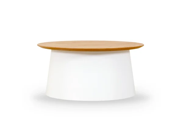 Cтол журнальный Geo белый, дуб — изображение 2