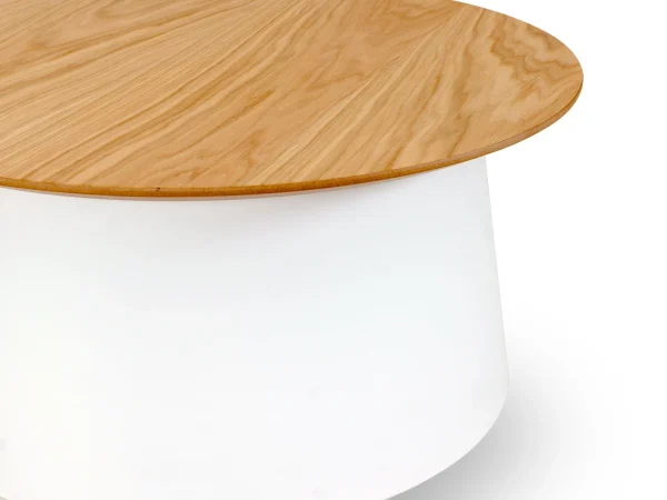 Cтол журнальный Geo белый, дуб — изображение 4