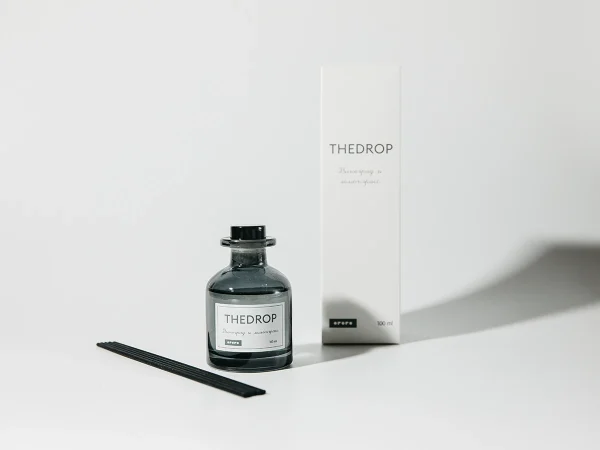 Диффузор THEDROP 100 мл, аромат виноград и лемонграсс черный — изображение 5