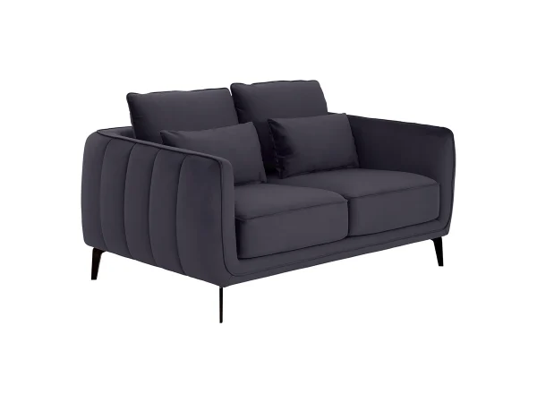 Диван Amsterdam двухместный черный, фиолетовый — изображение 2