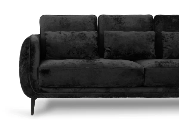 Диван Amsterdam трёхместный черный — изображение 4