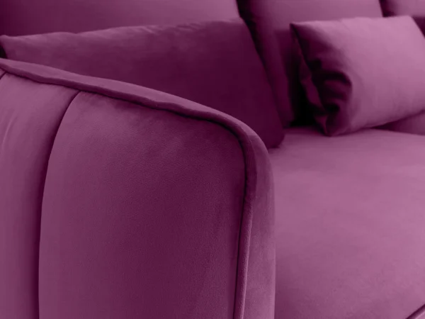 Диван Amsterdam трёхместный фиолетовый, черный — изображение 4