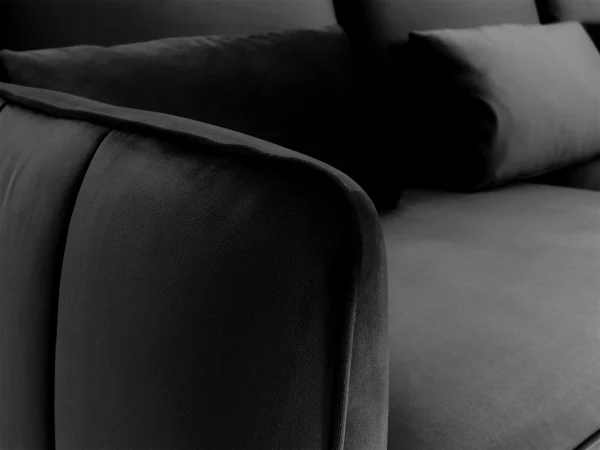 Диван Amsterdam трёхместный черный — изображение 4