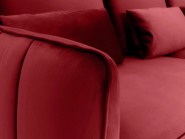 Диван Amsterdam трёхместный красный — изображение 4