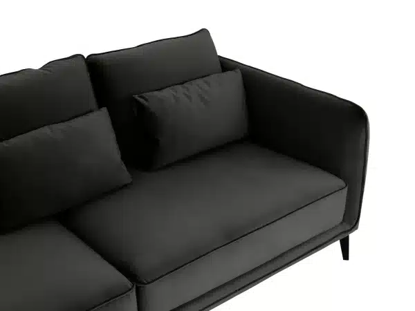 Диван Amsterdam трёхместный черный — изображение 5