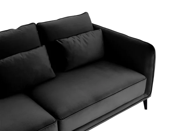 Диван Amsterdam трёхместный черный — изображение 5