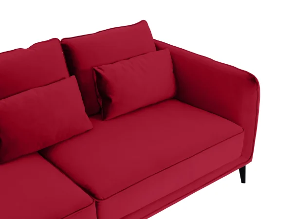 Диван Amsterdam трёхместный красный — изображение 5