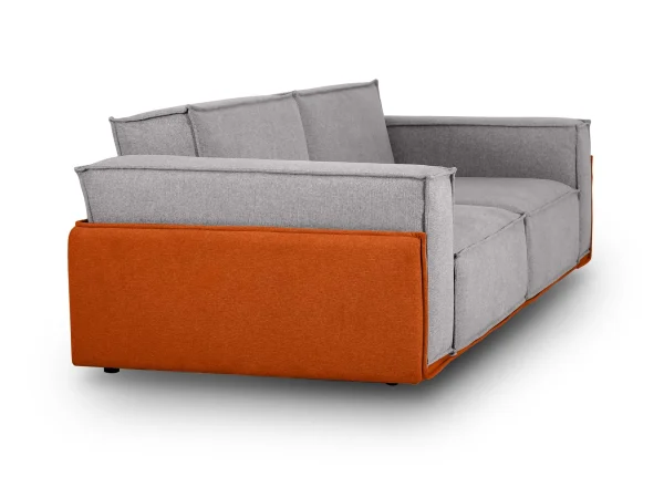 Диван Asti светло-серый, оранжевый — изображение 4