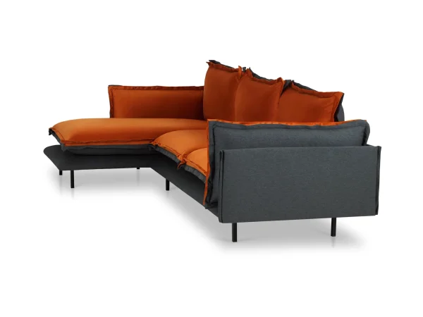 Диван Barcelona серый, оранжевый — изображение 3