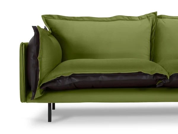 Диван Barcelona 2-местный зеленый, черный — изображение 4