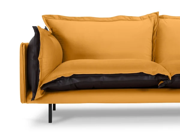 divan-barcelona-2-mestnyj-3 Диван Barcelona 2-местный оранжевый, черный — изображение 4