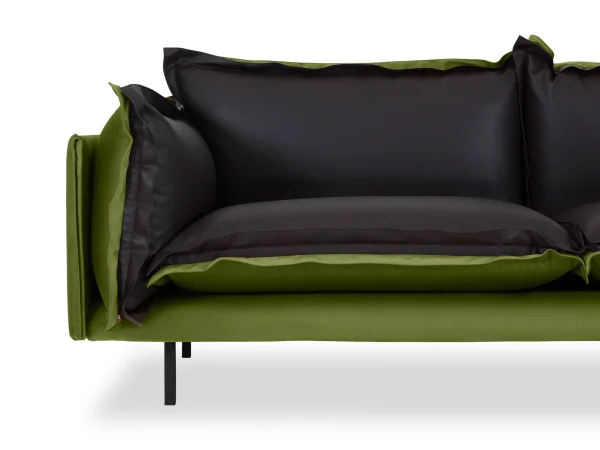 Диван Barcelona 2-местный зеленый, черный — изображение 5