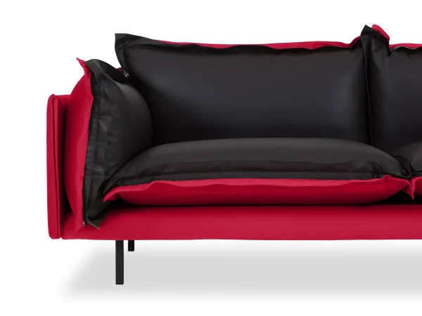 Диван Barcelona 2-местный черный, розовый — изображение 5