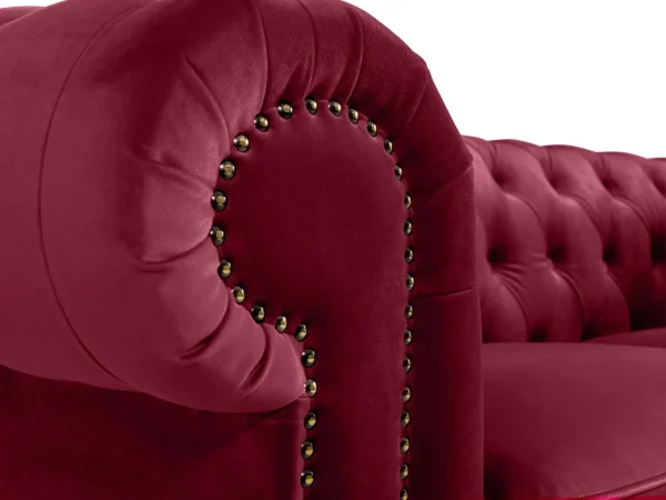 Диван Chester Classic бордовый — изображение 4