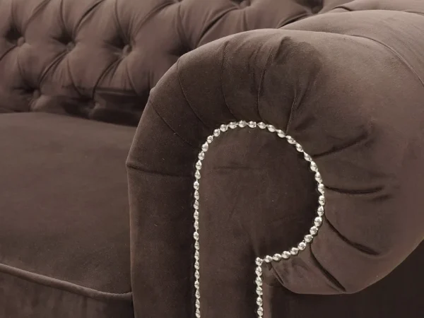 Диван Chesterfield коричневый — изображение 3