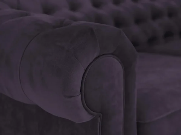 Диван Chesterfield черный, фиолетовый — изображение 4
