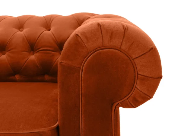 Диван Chesterfield оранжевый — изображение 4