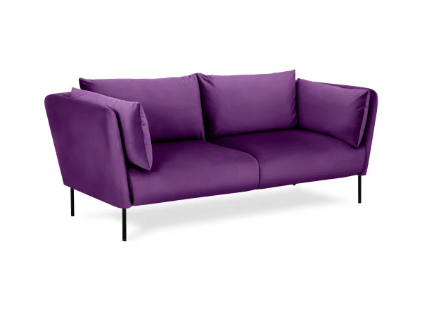 Диван Copenhagen 2-местный фиолетовый, черный — изображение 2