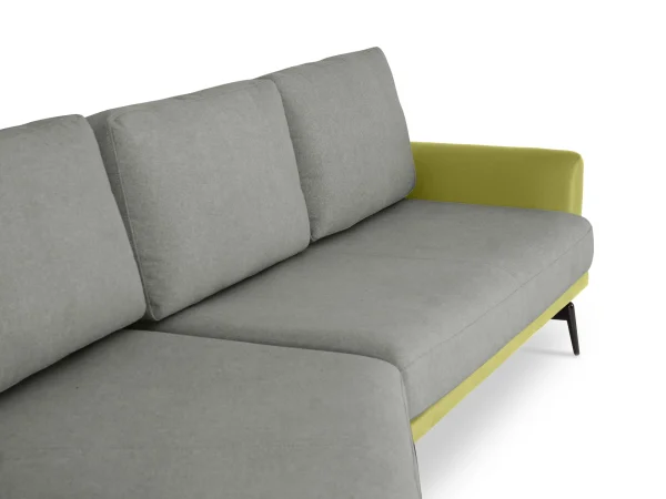 Диван Ispani угловой левый зеленый, серый — изображение 4
