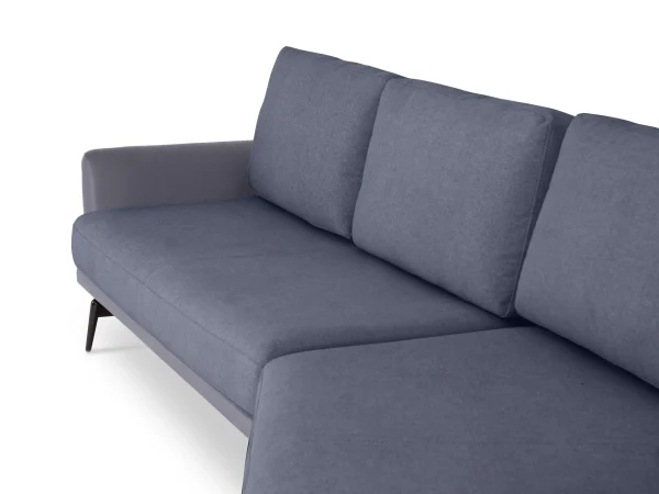 Диван Ispani угловой правый серый, синий — изображение 4
