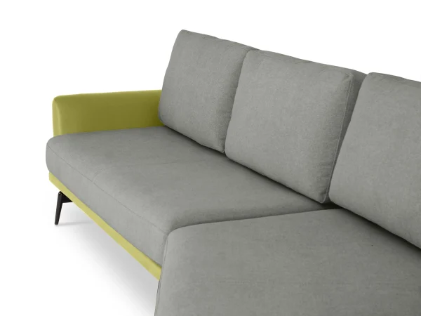 Диван Ispani угловой правый серый, зеленый — изображение 4