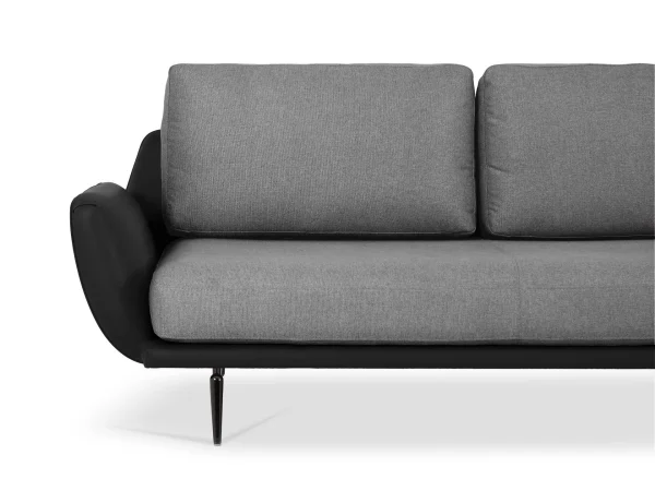 Диван Ispani угловой правый серый, черный — изображение 5