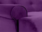 Диван Italia черный, фиолетовый — изображение 4