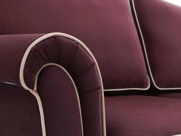 Диван-кровать двухместный Sydney бордовый — изображение 4