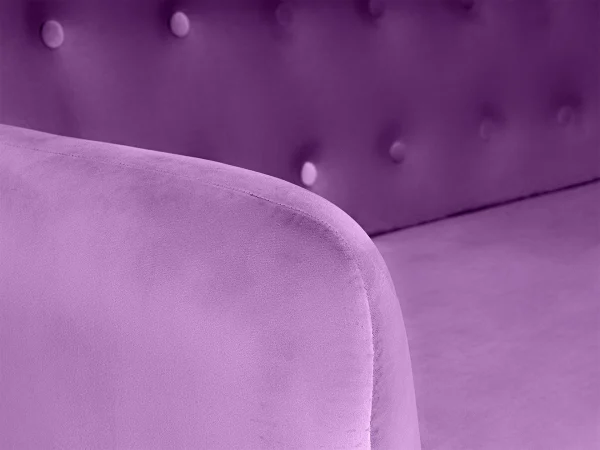 Диван Loa 2-местный черный, фиолетовый — изображение 4