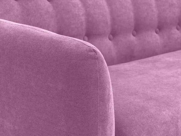 Диван Loa 2-местный черный, фиолетовый — изображение 4