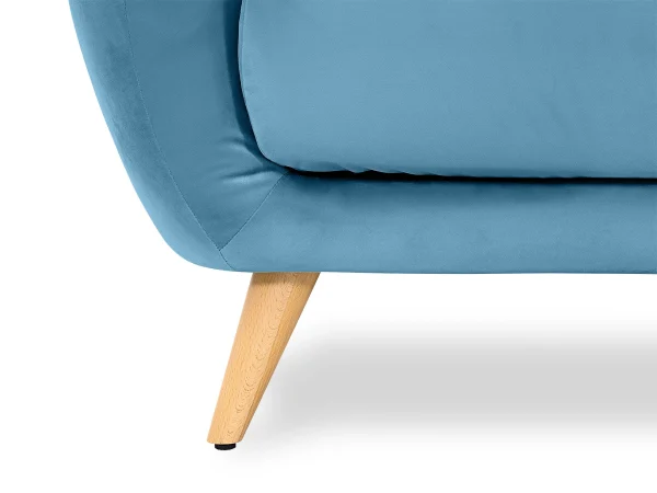 Диван Loa 2-местный синий, белый — изображение 5