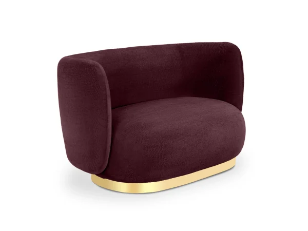 Диван Lucca 2-х местный черный, фиолетовый — изображение 2