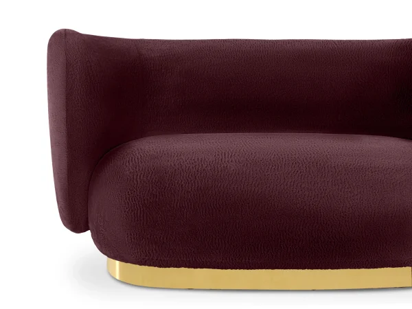 Диван Lucca 2-х местный черный, фиолетовый — изображение 4